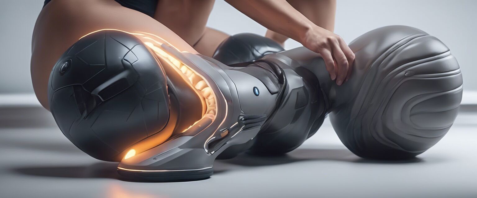 Compression knee massager