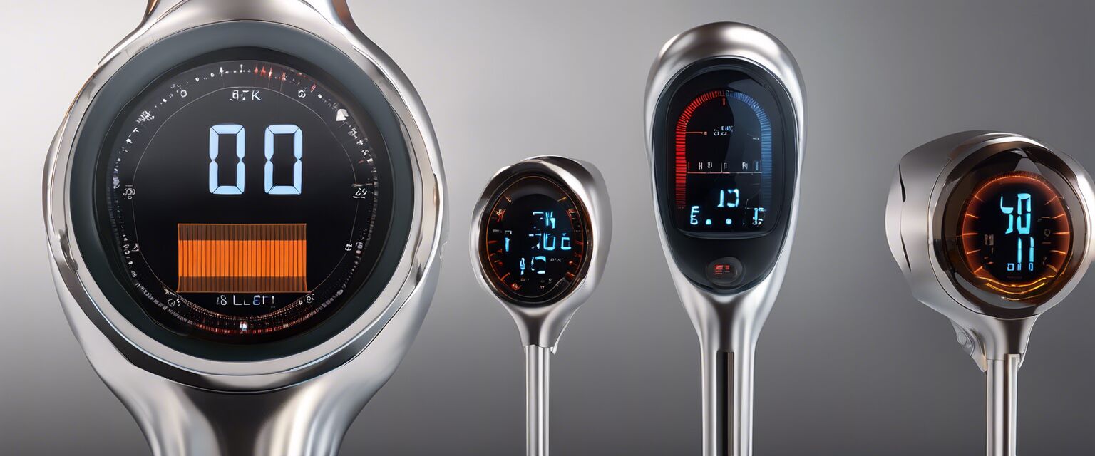 Heat levels in knee massagers