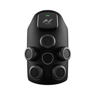 Black massage gun attachment with multiple nozzles